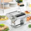 Pasta Maker - CELLUSTOP - Stainless Steel - 3 Rollers - Adjustable Thickness 8 Levels - Removable Crank