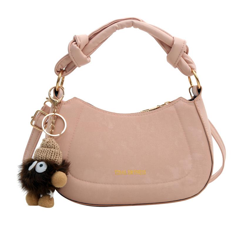 Temperament Simple and Fashionable Korean Version Handbag 2025 Spring New Versatile Ins Shoulder Messenger Bag Small Square Bag Women