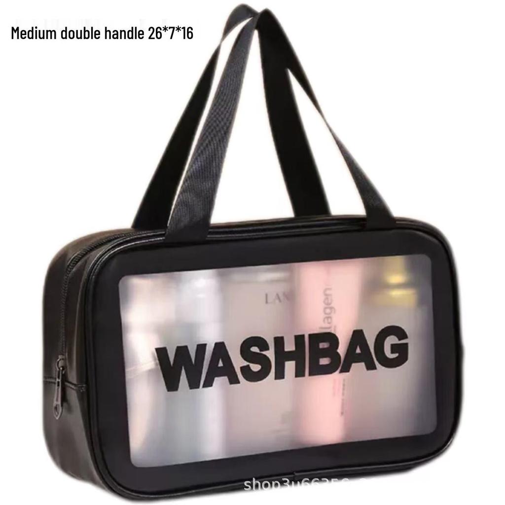 Luxury Double-Layer Women's Makeup Bag – Portable, Large Capacity, Waterproof Toiletry Case