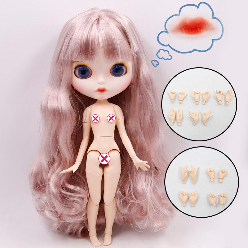 Muñeca ICY DBS Blyth N.º. 4 labios curvados Cara mate personalizada con ceja Cuerpo articulado 1/6 bjd anime