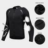Men s Protective Jacket Breathable Motorcycle Shirt Sportswear with Removable Armor Pads Black EU L