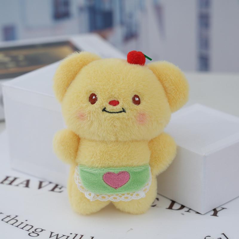 Adorable Butter Bear Plush Keychain Soft Cute Teddy Bear Bag Charm Keyring