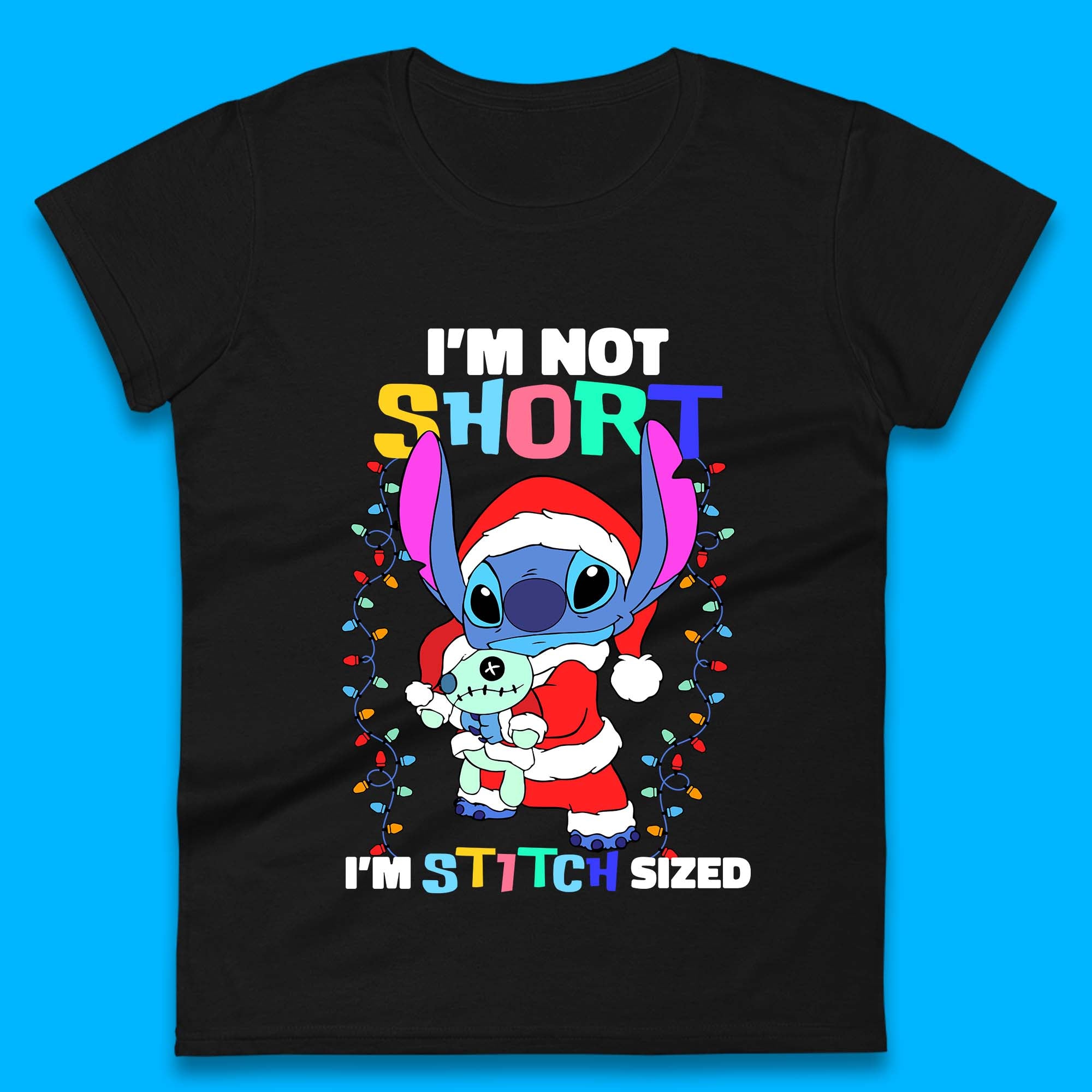 Stitch Christmas Womens T-Shirt Mens Tops Tees Unisex M