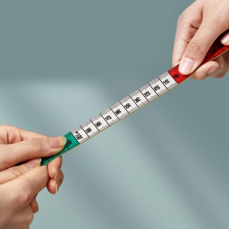 1.5 Meter Tear Resistant Measuring Tape Colorful Snap Markers Soft Tape Measure For Precisions In Tight Space