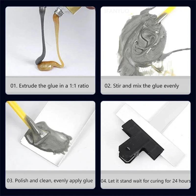 Cold Welding Glue Metal Repair Glue Heat-resistant AB Sealant High-strength Magic Plastic Repair Casting Adhesive Epoxy Resin