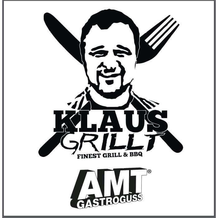 Plaque de cuisson gn 11 - amt gastroguss - barbecue - induction - 53x33 cm - antiadhésif