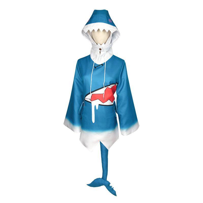 

Vtuber English Hololive Gawr Gura Cosplay Costume Top Outfits Halloween Suit L