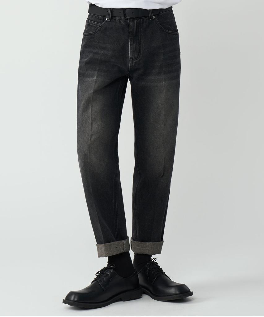 UNTAPPED STUDIO Washed Tapered Fit Denim Pants 3 Colors