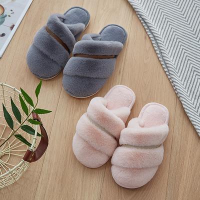 Indoor Cotton Slippers Men Women New Autumn Winter Couples Plush Warm Cotton Shoes Floor Anti Slip Flats Casual Shoes Soft
