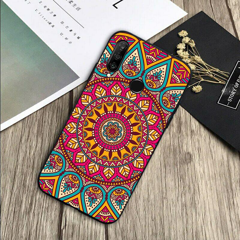 Mandala Flower Totem For Huawei Nova 5T 9 10 SE 7i 8i 11i 12i Y73 Y90 Y70 Y72 Y61 Y91 P60 Pro P40 P30 Lite Case