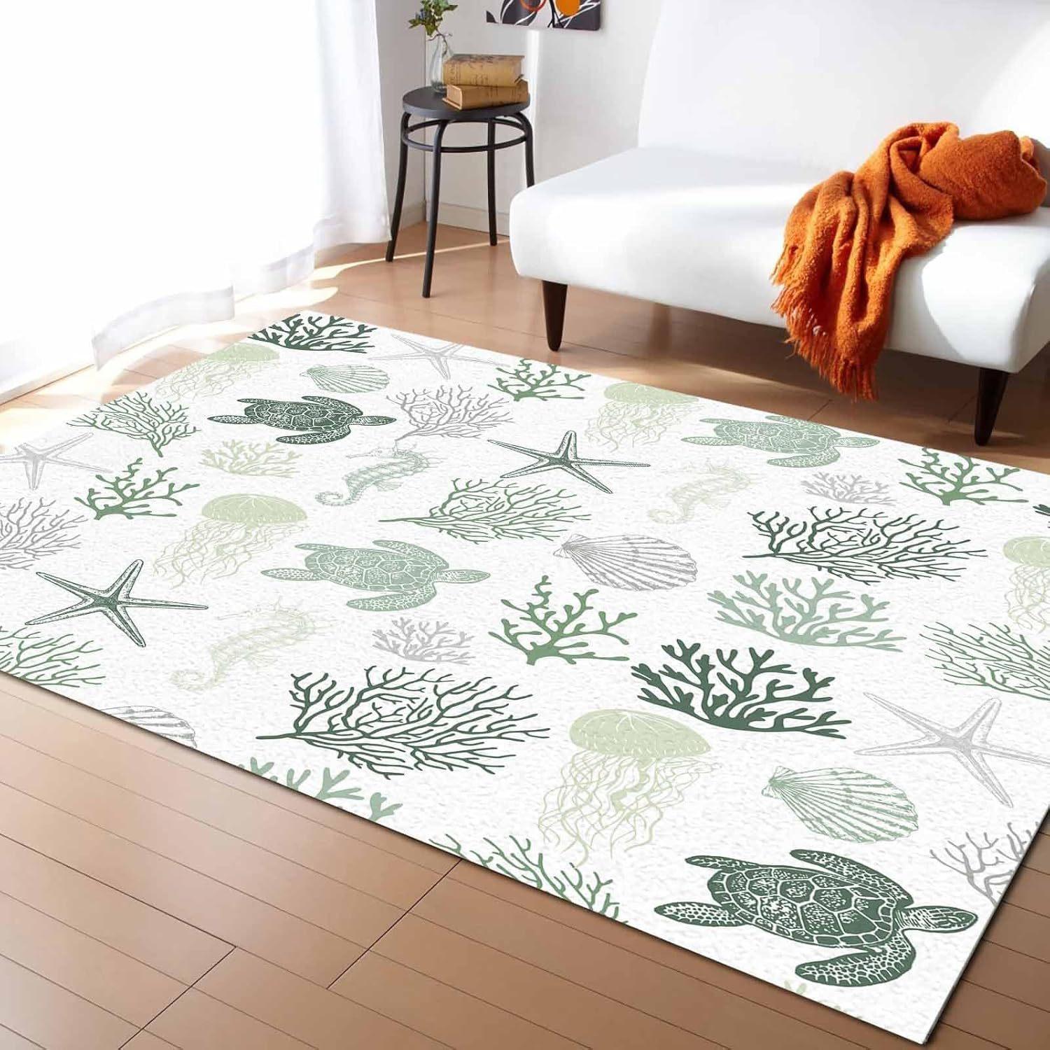 

Ковер для дома, гостиной, чайного столика, дивана, противоскользящий ковер, фланелевый коврик для прихожей 80 * 120Cm