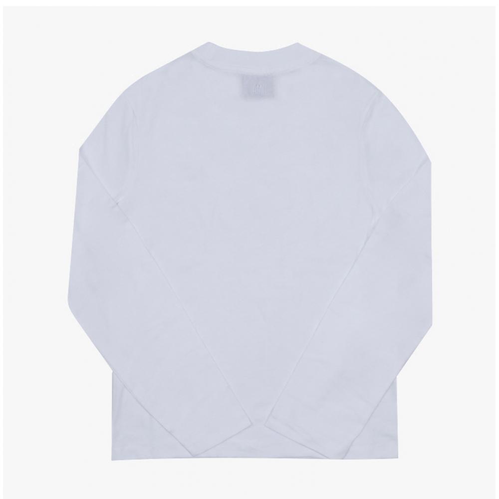 Ami T-shirt Unisexe Manches Longues Petit Logo Cœur bfuTs235