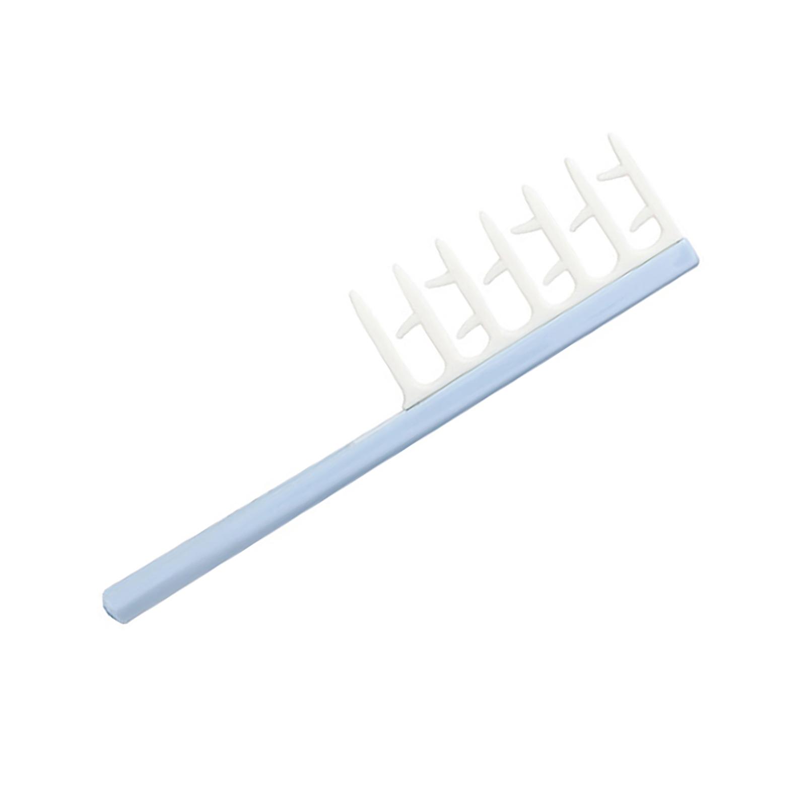 

Пластиковая портативная расческа для пробора волос для домашнего, салонного и парикмахерского использования. Создает пышные корни волос. синий