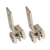 2Pcs with Two Plastic Wheels Sliding Door Pulleys  for Wardrobe Cupboard Window Cabinet