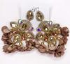Kaimei Fashion Jewelry Boho Earrings Big Earrings for Women Rhinestones Pendant Crystal Statement Drop Earrings Fashion Jewelry