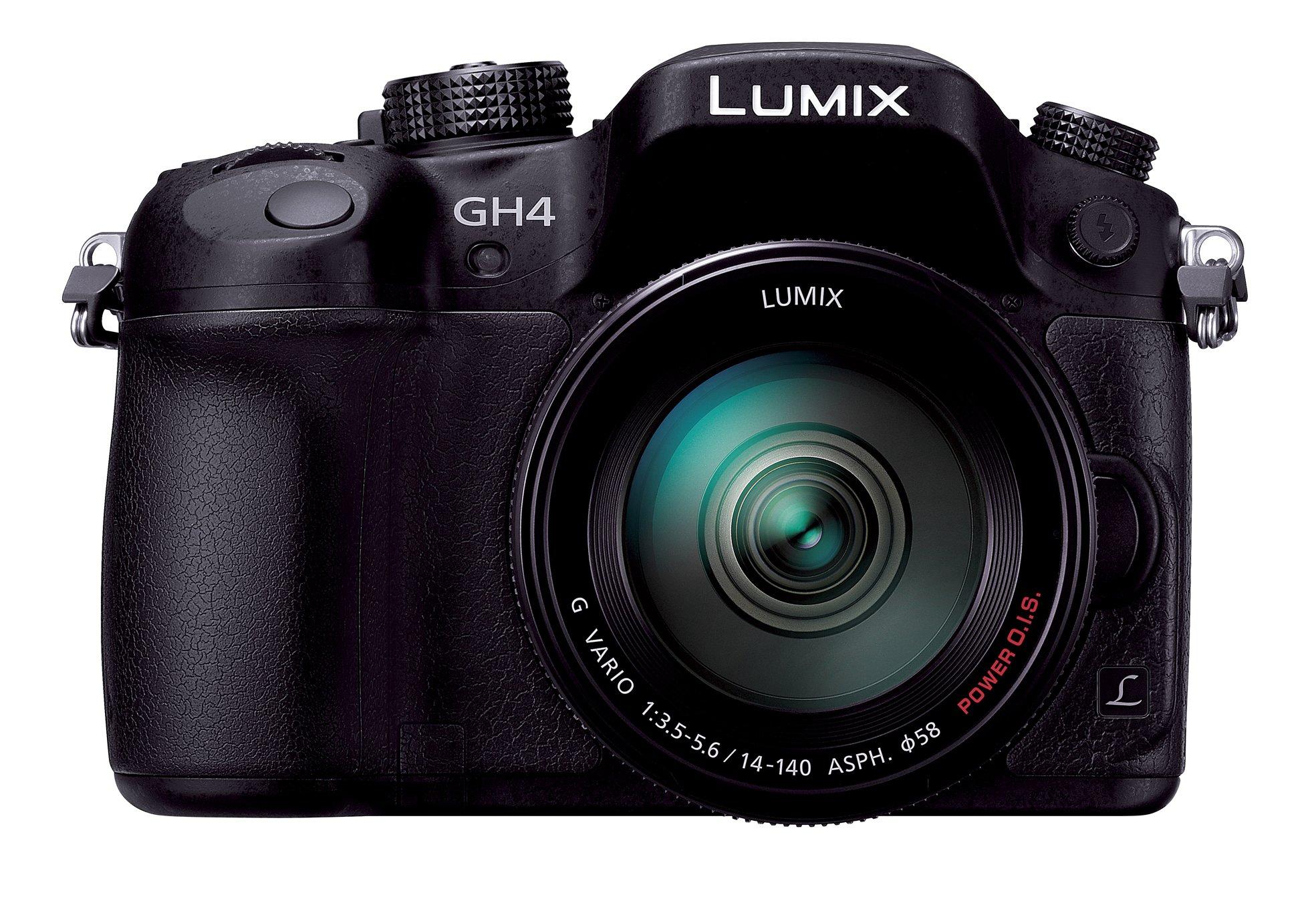 

Бездзеркальна камера Panasonic Lumix GH4 Комплект об єктивів зі стандартним зумом Чорний об єктив, DMC-GH4H-K чорний