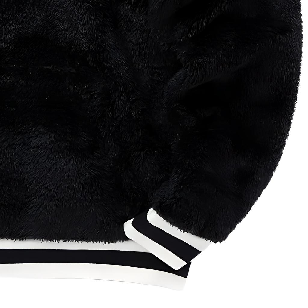 Polo Ralph Lauren Fw232 Sudadera de Manga Larga con Capucha y Estampado de Letras a Rayas para Hombre, Corte Slim, Negro 710920251-002