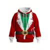 Autumn Winter Christmas Day Creativity 3D Printed Hoodie Men's Fashion Comfort Loose Sports Leisure Versatile Pockets Hoodies