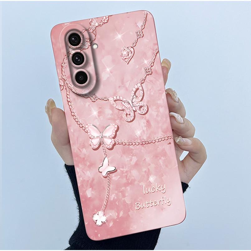 For Samsung Galaxy A37 A57 5G Case Fashion Simplicity Oil Painting Flower Silicone Soft Casing New Design Shockproof Back Cover