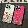 Flower Print Phone CasPhone Case For iPhone 17 16 15 14 13 12 11 Pro Max 16 Plus 17 Air Shockproof Silicone Bumper Cover