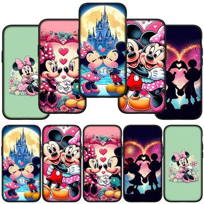 Puzdro na telefón pre Samsung Galaxy S25 S24 S23 iPhone 16 15 Xiaomi Redmi Note 14 13 12 16E X 11 Pro Max OPPO Moto E15 Huawei Mickey Mouse Minny Ružový kryt