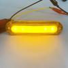 12V 24V LED Car Warning Light 6 LED Light For Trailer Truck Lorry Orange White Red LED Side Marker Indicator Lamp