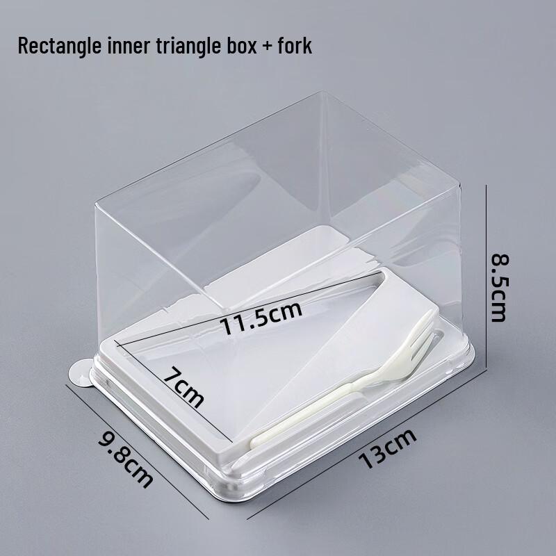 Shi Xun Triangular Slice Cake Boxes with Forks