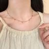 Vibrant Natural Stone Beaded Layered Necklace with Retro Pendant Choker Design for Women