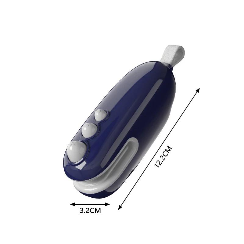 

Мини-запайщик пластиковый перезаряжаемый термозапайщик для дома 2 в 1 запайщик пакетов для закусок, фруктов, специй синий