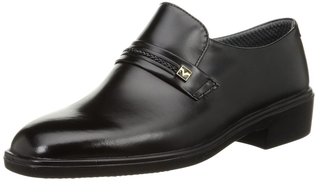 Moonstar MB8838A Genuine Leather Business Made In Size 4E Men's Water-Repellent Slip-On Shoes, Japan, Black, 27.5 Cm,