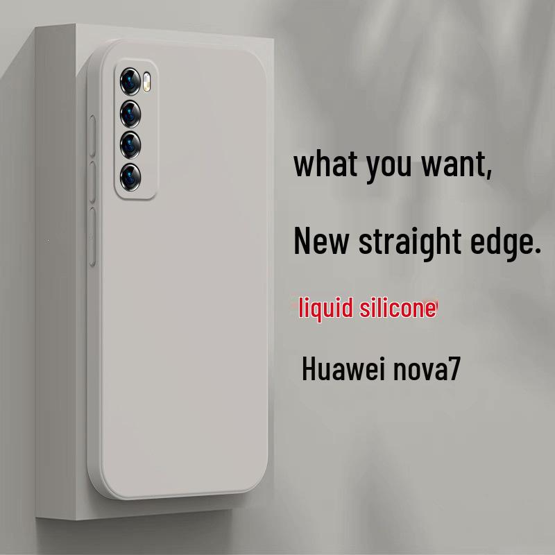 Huawei nova7 Protective Silicone Phone Case, Full Coverage Anti-Drop Cover