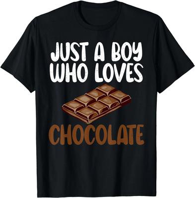 Nur ein Junge, der Schokolade liebt, Liebhaber Geschenk Unisex T-Shirt