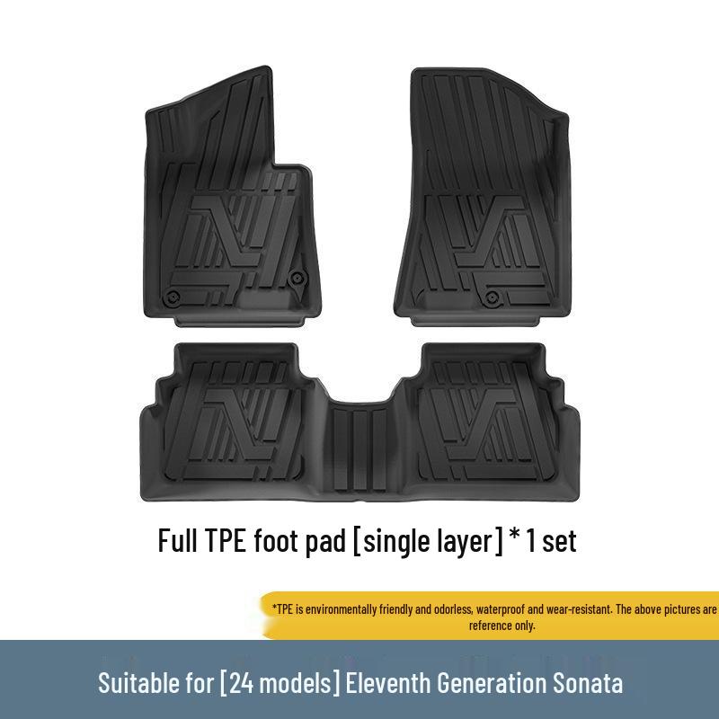 Eco-Friendly TPE Floor & Trunk Mats for 2024 Sonata 11th Gen