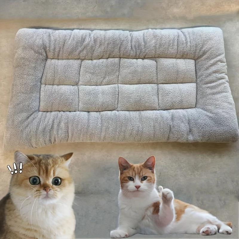 Large Plush Dog Bed Sofa Thickened Super Soft Polyester Pet Mat Dog Crate Mat For Small Medium Large Dog