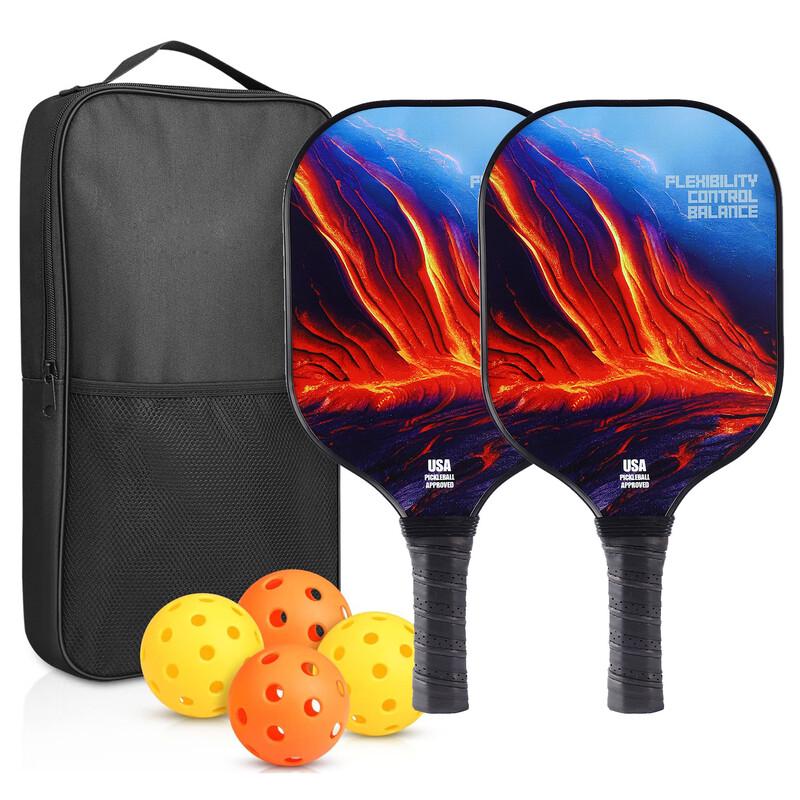 Jinsijian Fiberglass Honeycomb Pickleball Paddle Set