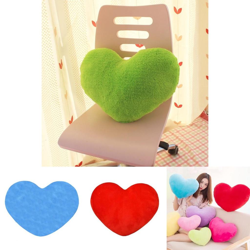 Adorable Heart-shaped Cushion With Ultra-soft Short Plush
