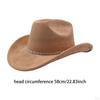 Adult Cowboy Hat, Wide Brim Western Headwear, Lightweight And Sturdy Polyester Party Suitable