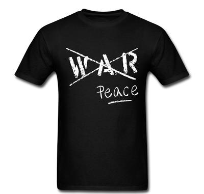 Kein Krieg Frieden Liebe Leben glücklich helfen T-Shirt Tee Unisex