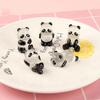 1-10pcs Glowing Panda Mini Figurines Miniature Panda Micro Landscape Ornament Glowing In Dark Miniature Flower Potted Decor