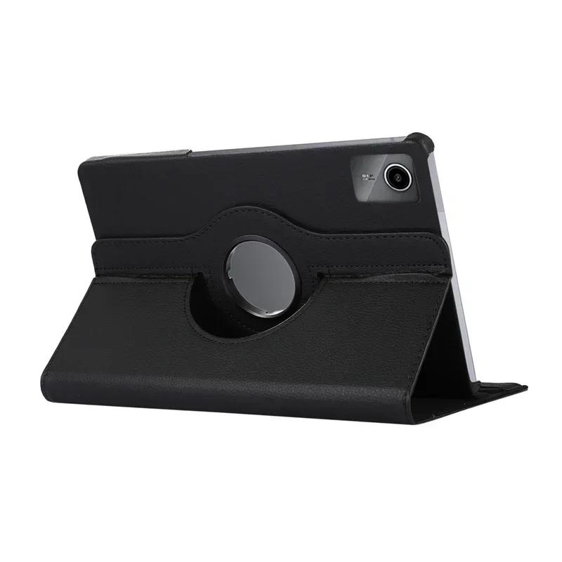Pour Lenovo Xiaoxin Pad 11  TB331FC Support Magnétique en Cuir Rotatif à 360° Étuis Intelligents pour Tablette Funda Pour Tab M11 TB330FU Housse Xiaoxin Pad 2024 11 noir