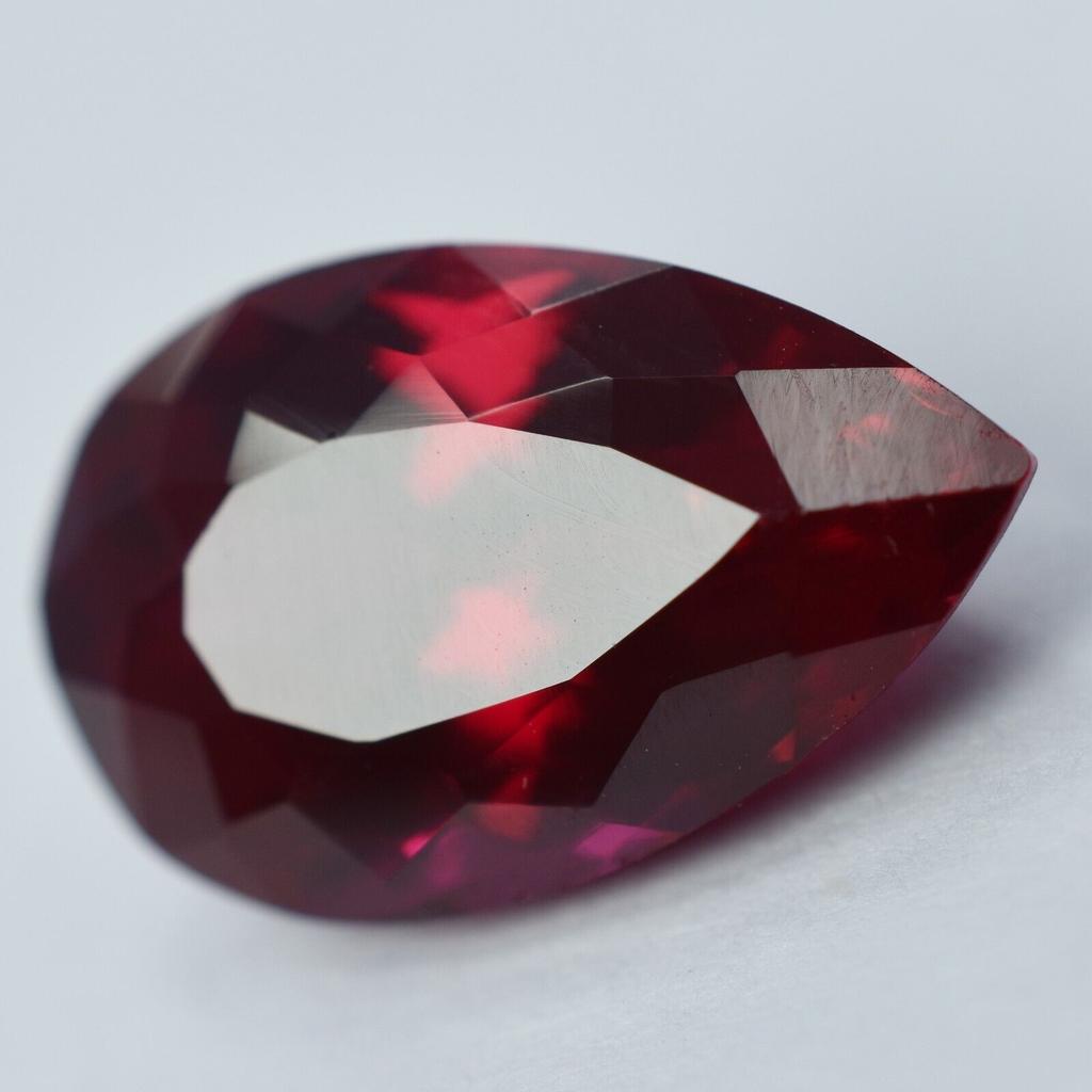 Natural Red Ruby Loose Gemstone Bloody Pear Shape 8.20 ct for Jewelry Making and Gem Collections