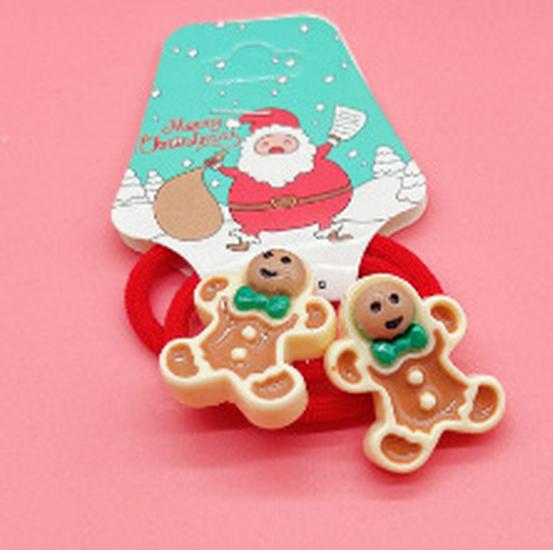 2021 Christmas Santa Claus Hair Ties & Headbands for Kids - Hair-Friendly Accessories