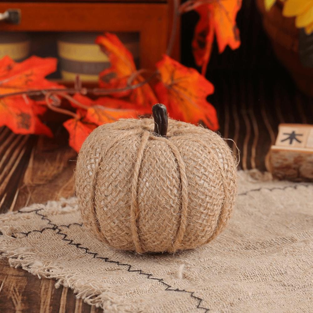 Colorful Cover Fabric Pumpkin Autumn Style Thanksgiving Decor Artificial Pumpkin Autumn Theme