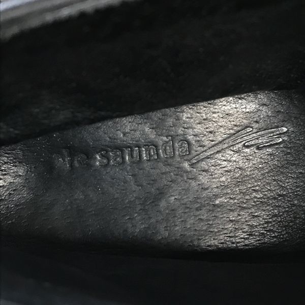 Le Saunda Leather Chukka Boots [41/25.5-26.0/Black] Hong Kong Luxury(USED)