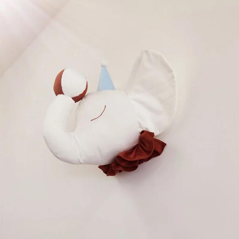 INS Cartoon Animals Head Wall Decoration 3D Children's Room Ornaments Elephant Swan Home Pendant Kids Baby Girl Room Decor Gift