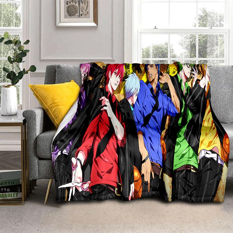 29 Style New Cartoon Kuroko Basketball Anime Flannel Blanket,Soft Throw Blanket for Home Bedroom Bed Sofa Travel Cover Kid Gift