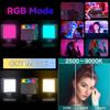 PULUZ Pocket 2500-9000K+RGB Full Color Beauty Fill Light Handheld Camera Photography LED Light (Black)