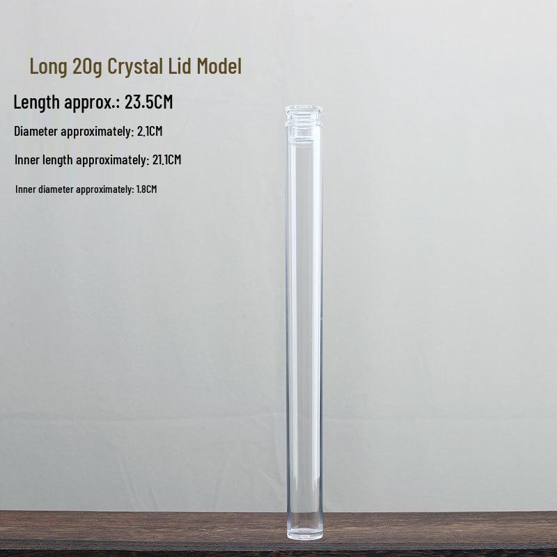 Acrylic Agarwood Incense Holder: Transparent Tube with Large Capacity for Storage