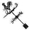  Wrought Iron Rooster Weather Vane Outdoor Ornaments Vanes Modeling Weathervane Patio Garden Decor Child Decorative Farm