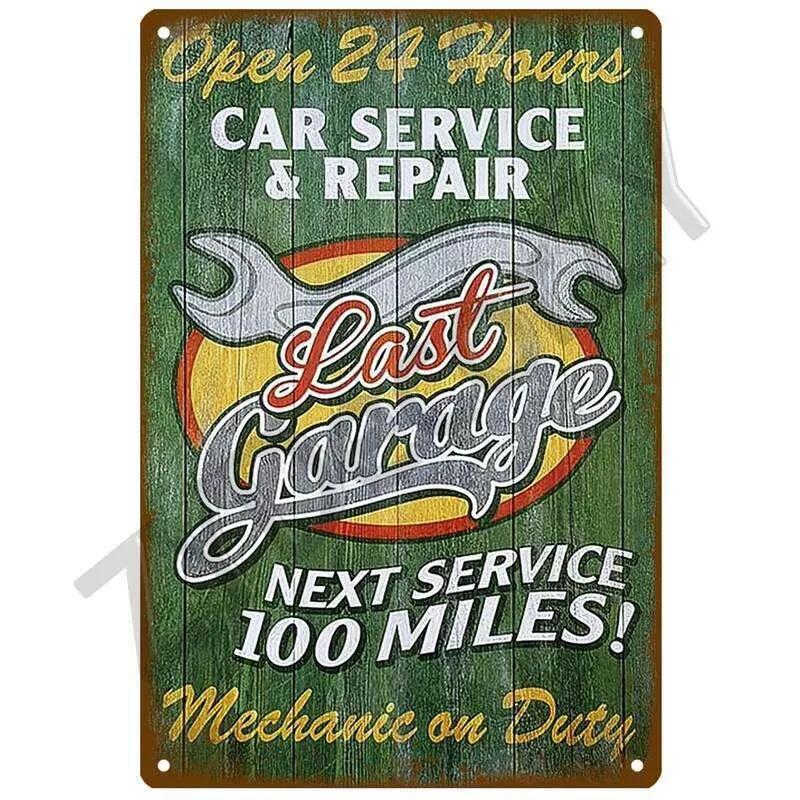 Garage House Plaque Metal Poster Tin Sign Plate Posters Vintage Retro Aesthetic Room Decor Wall Art Decoration 26T0104 26T0104